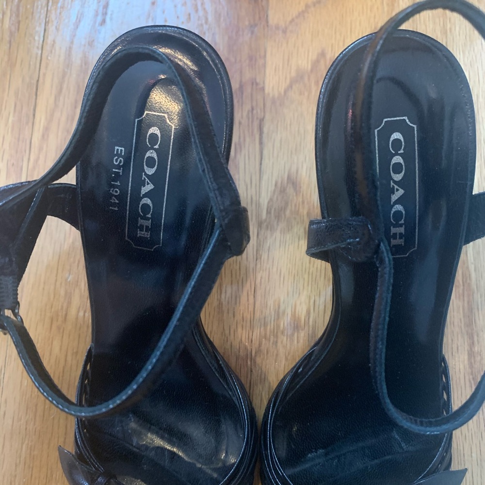 Coach Joelle Black Sandal 85MM - Picture 4 of 6